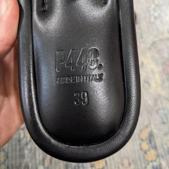 NWT P448 | Women's Fergie Platform Slide Sandals in Black - Picture 6 of 13